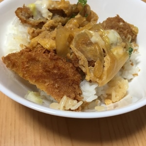 玉ねぎたっぷり(^^)かつ丼